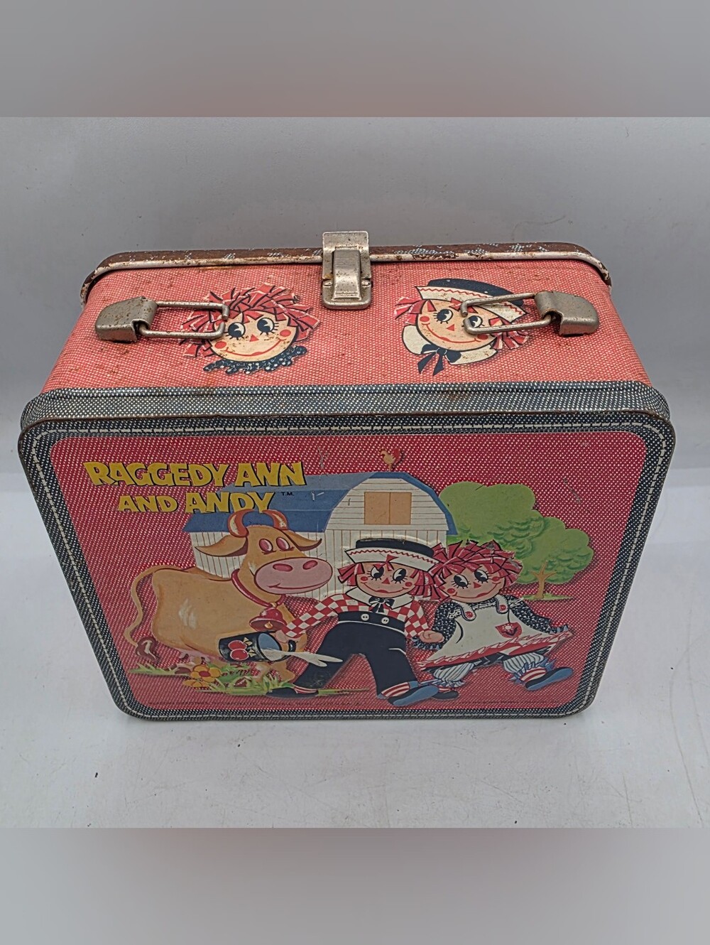 Vintage 1973 "Raggedy Ann and Andy" Aladdin Metal Lunch Box